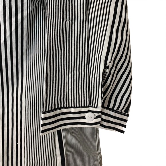 Vintage womens striped shirt 100% cotton 3/4 length sleeves, size 2X - Picture 9 of 9